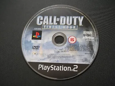 Call Of Duty Finest Hour PS2 - DISC ONLY • £2.95