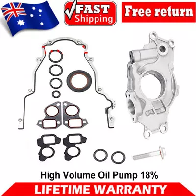 High Volume Oil Pump 18% FOR Holden Commodore VT VX VY VZ LS1 LS2 LS3 LS6 L98 V8 • $159.04