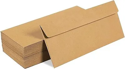 BROWN RECYCLED KRAFT ENVELOPES Size C6 & DL & SQUARE Mailer Wedding Cards /QTY • $76.49