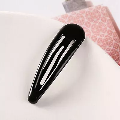 100pcs Enamel Metal Snap Barrettes Hair Clips BB Hairpins 2  For Women Girls • $12.90