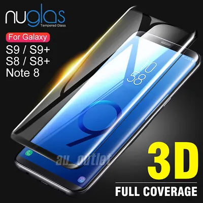 NUGLAS Tempered Glass Screen Protector For Samsung Galaxy S9 S8 Plus Note 9 8 S7 • $7.95
