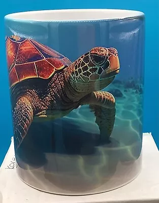 Personalised Beautiful Sea Turtle Mug Name If Required Christmas Gift • £9.99