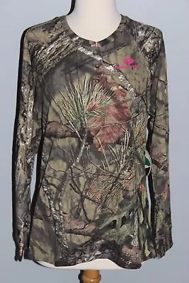 New LADIES Mossy Oak Break-Up Country Thermal Shirt Henley S M L XL 2XL Womens • $22.98