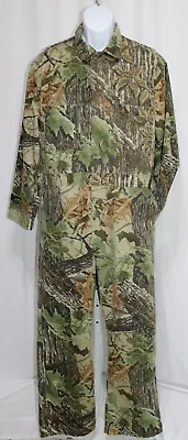 Cabelas Realtree Vintage Camouflage Zip Up Jumpsuit Men’s Size Large 42-44 Chest • $35