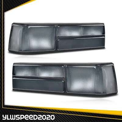 Pair Smoked Lens Rear Tail Lights W/o Bulbs LH & RH Fit For 1987-93 Ford Mustang • $69.88