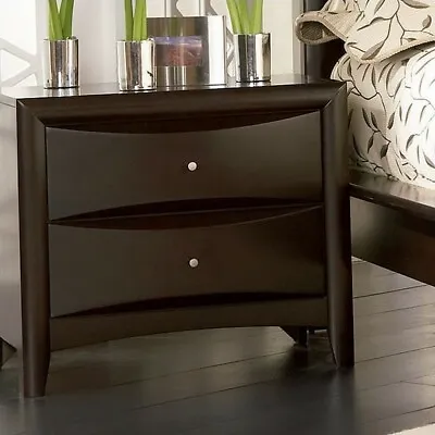 Coaster Phoenix Transitional 2-Drawer Wood Nightstand In Cappuccino • $243.92