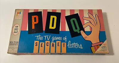 RARE & Vintage  PDQ  Board Game By Milton Bradley - 1965 Ed - See Description • $27.79