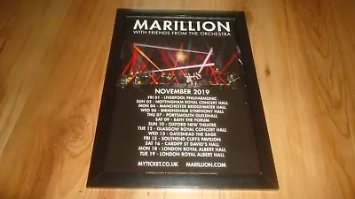 MARILLION 2019 TOUR-framed Original Advert • £16.99