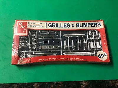 Vintage AMT Model Car Kit Custom Grilles And Bumpers Kit  # 3005 Sealed 1/25 • $14.99