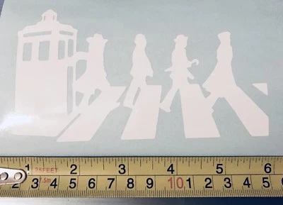 £2.15 • Buy Car Window Decal - Dr Who Abbey Road Crossing Vinyl Sticker, Van, Laptop, Wall