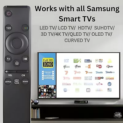 New Universal Remote Control For Samsung Smart LED QLED U R LCD 4K 8K 3D TV • $12.99