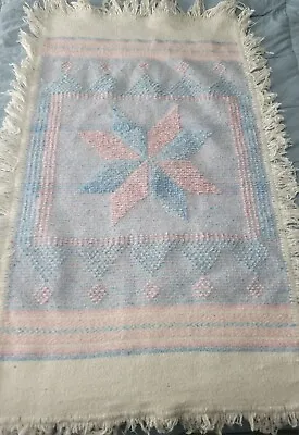 Vintage Southwestern Style Tapestry Rug Throw Or Wall Hanging Pastel Colors • $20