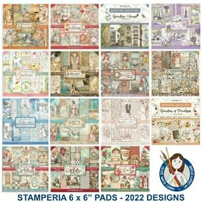 Stamperia 6 X 6  Paper Pad - NEW 2024 DESIGNS - Klimt Bauhaus Desire Winter • £6.40