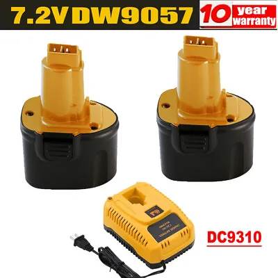 7.2V 3.6Ah NIMH Battery/Charger For Dewalt DE9057 DW9057 DE9085 Cordless Drill • $17