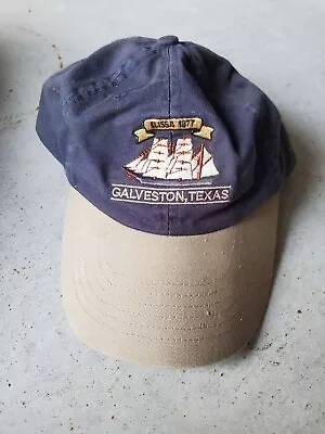 Elissa 1877 Tall Ship Sail Galveston Texas Vintage Adjustable Hat Cap 401 • $12.59