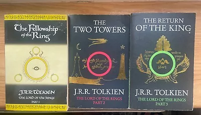THE LORD OF THE RINGS J.R.R Tolkien Trilogy 3 Book Set Paperback Fast P&P • £9.99