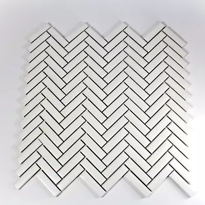 Herringbone Casacade Mosaic Backsplash Tile Wall And Floor Kitchen - Bathroom • $3.99