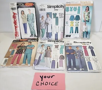 Sewing Patterns SCRUB Pants Top Jacket Pattern UNCUT Nurse Uniform Doctor CHOICE • $5