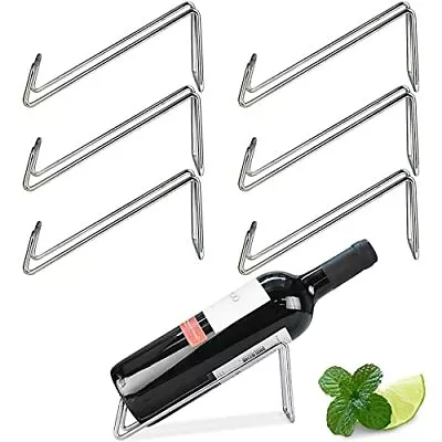 $41.32 • Buy Wine Rack Set Of- Stainless Steel Single Wine Bottle Holder Rack, Stylish 6