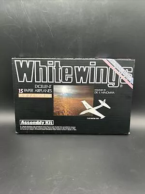 Vintage White Wings 15 Paper Airplane Kit History Of Jet Fighters Open Box • $38