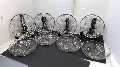 Mikasa Crystal 7 Inch Salad Plates Set Of 8 • $40