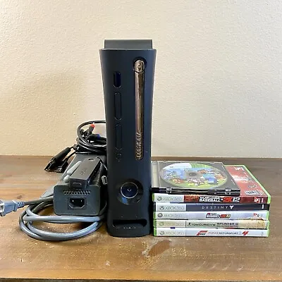 $80 • Buy Xbox 360 Elite 120GB With AV Cable, Power Adaptor, WiFi & 7 Games Tested & Works