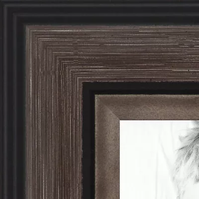 ArtToFrames Picture Frame Custom 1.25  Gray Grey And Black 4448 Small • $91.03