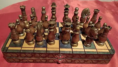 Wood And Metal Chess Pieces Set • £99.99