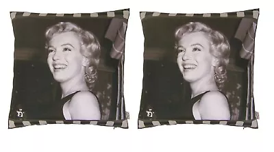 2 X Marilyn Monroe Photographic Cushion Covers  Legend Film Reel Monochrome • £8.99