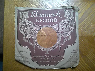 Brunswick  78 Rpm Record Sleeve Only/ Vg Condition/always Something New • $6.99