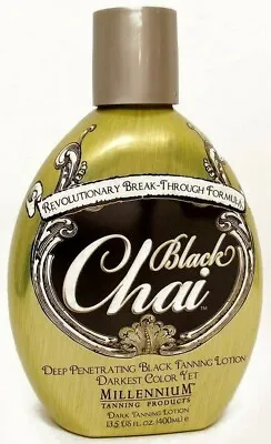 Millennium Tanning BLACK CHAI Lotion Deep Penetrating Tanning Lotion - 13.5 Oz • $28.94