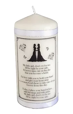 Absence Candle Memorial From Father Of Bride To Daughter 2 Brides Wedding • £17.99