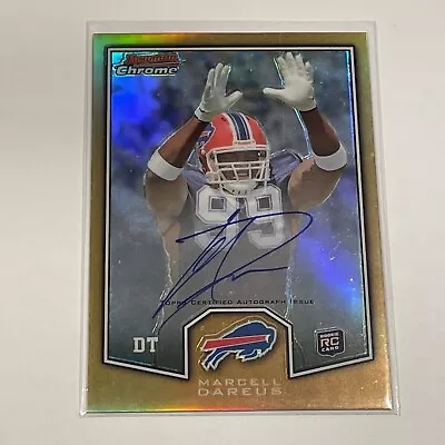 MARCELL DAREUS 2011 TOPPS BOWMAN CHROME REFRACTOR AUTO RC Buffalo Bills Alabama • $12.99