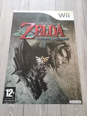 Rare 2006 The Legend Of Zelda Twilight Princess NINTENDO Pre Launch Poster LINK • £79