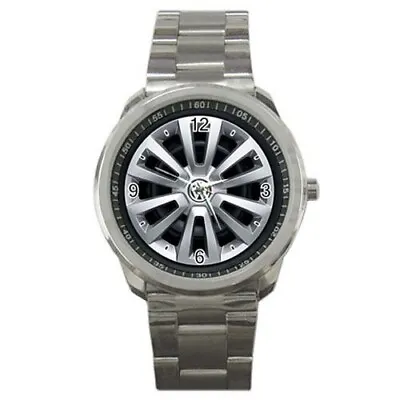 New Volkswagen Beetle Convertible Wheel Style Sport Metal Watch • $24.99