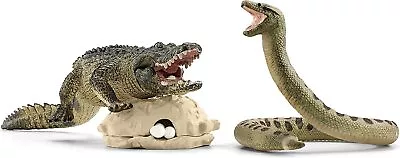 Schleich Wild Life Danger In The Swamp Toy Figure SC42625 ** • $39.95