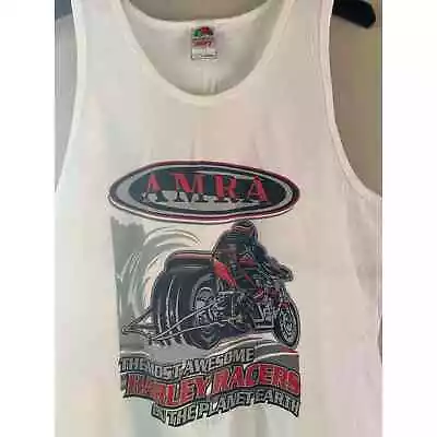 AMRA Harley Vintage Motorcycle Graphic Tank Top Size L  • $35