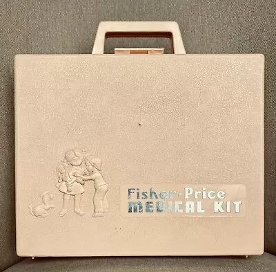 Vintage 1977 Fisher-Price Medical Kit Doctor Toy For Kids W/ Case Complete • $9