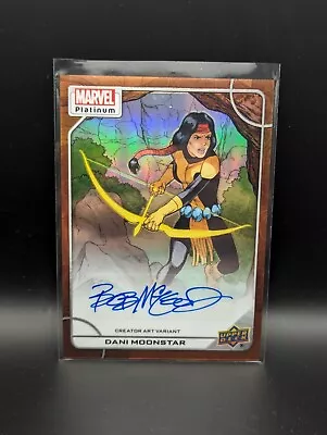 2023 Marvel Platinum DANI MOONSTAR Creator Art Variant Orange Rainbow Auto /25  • $599