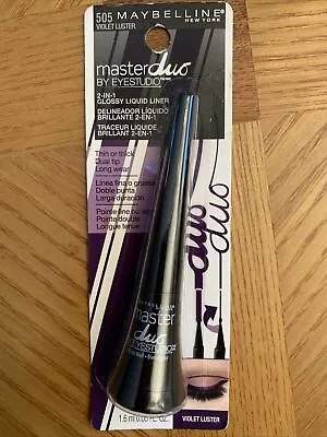 Maybelline EYESTUDIO Master Duo GLOSS Liquid Eye Liner -505 Violet Luster-H10 • $7.45