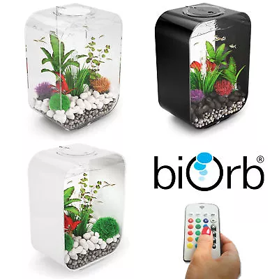 £159.99 • Buy Biorb Life 15 30 MCR LED Colour Change Clear Black White Aquarium Fish Tank