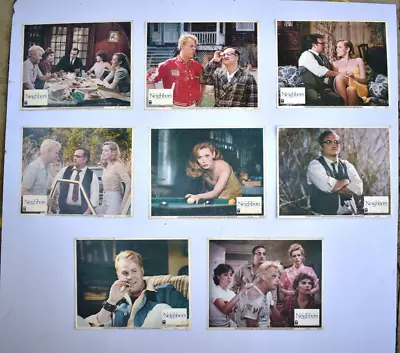 1981 Neighbors Comedy Movie Original Lobby Cards 11  X 14  Set Of 8 John Belushi • £142.80