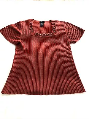 RQT Rust Colored XL Pullover Knit Ladies Top • $9.80