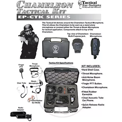 CHAMELEON Q-Release Tactical Kit For Vertex Standard VX-600 VX-800 VX-900 Radios • $300.40