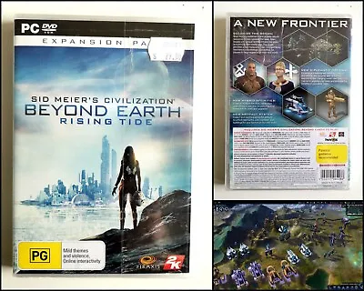 Sid Meier's Civilization Beyond Earth Rising Tide PC DVD Video Game (Brand New) • $10