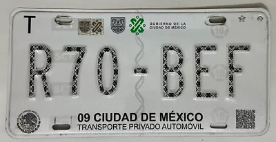 CIUDAD DE MEXICO - Distrito Federal - CDMX - Mexico License Plate #R70-BEF • $24.97