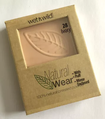 Wet N Wild Natural Wear Pressed Powder 28 Ivory Light Pale Foundation Vitamin • £7.99