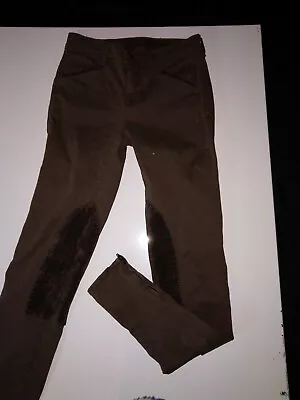 J Brand Brown Vin Stallin  Size Waist 24 UK 4 / 6  Riding Pants Stretch • £8.99