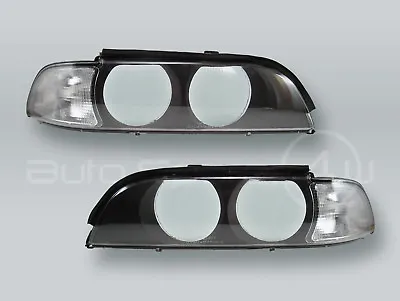 TYC Halogen Headlight Lens Cover PAIR Fits 1996-2000 BMW 5-Series E39 • $179.90