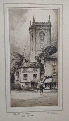 £40 • Buy Original Vintage Engraving /etching- By F. Robson Signed  In Pencil - Circa 1920
